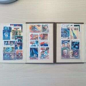 Vintage USSR Soviet Russian Postage stamps collection, 25 stamps + 8 as a gift